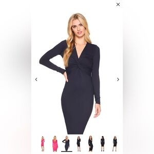 Susan Monaco Twist Front Dress XS NWT